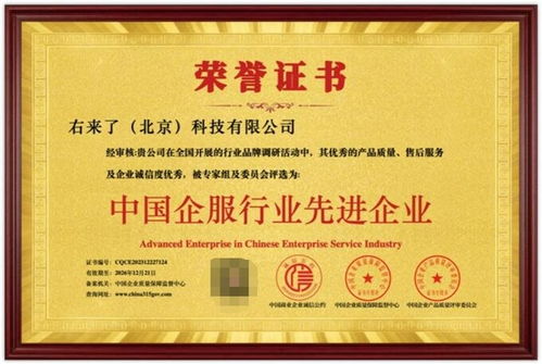 右來了科技榮獲“中國企服行業(yè)先進(jìn)企業(yè)”稱號(hào)，彰顯信息系統(tǒng)集成服務(wù)卓越實(shí)力